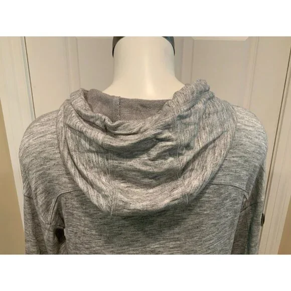 Athleta Heathered Gray Hoodie W/ Thumb Holes, Size XS (US) - Picture 8 of 9